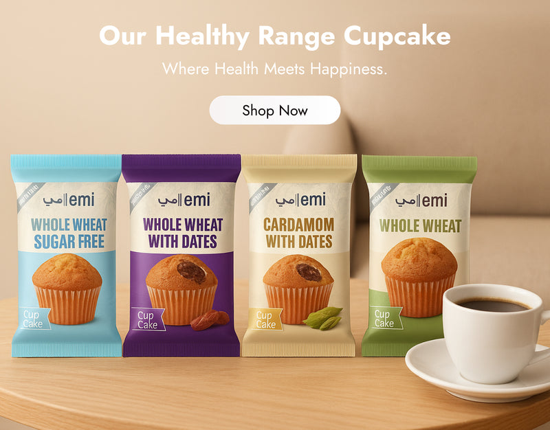 Explore our healthy range cupcakes where health meets happiness