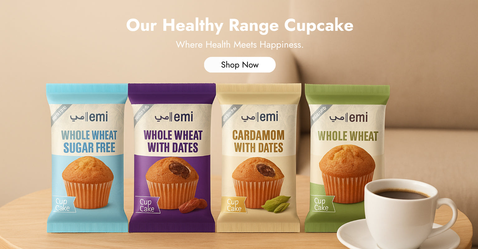 Explore our healthy range cupcakes