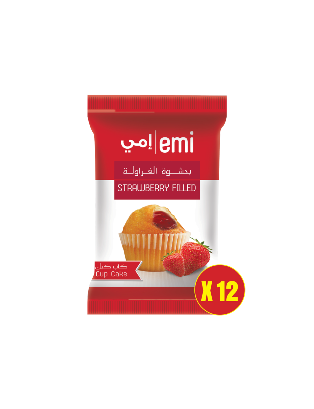 Strawberry Filled Cupcake Pack of 12